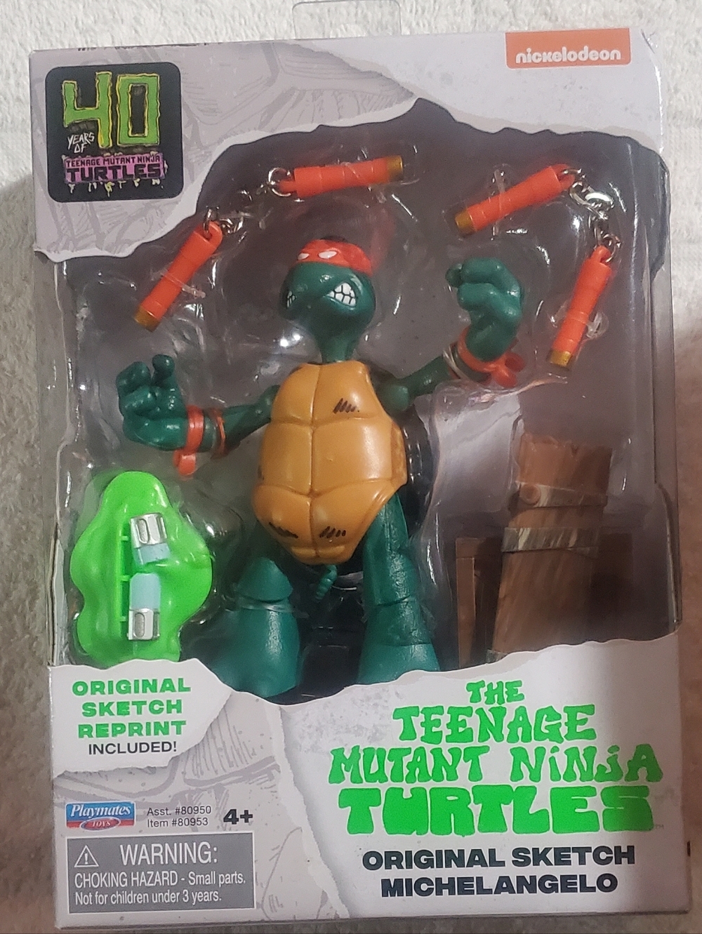 Teenage Mutant Ninja Turtles Michelangelo Action Figure - Green & Orange